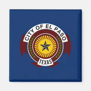Flagga El Paso (Texas) Magnet