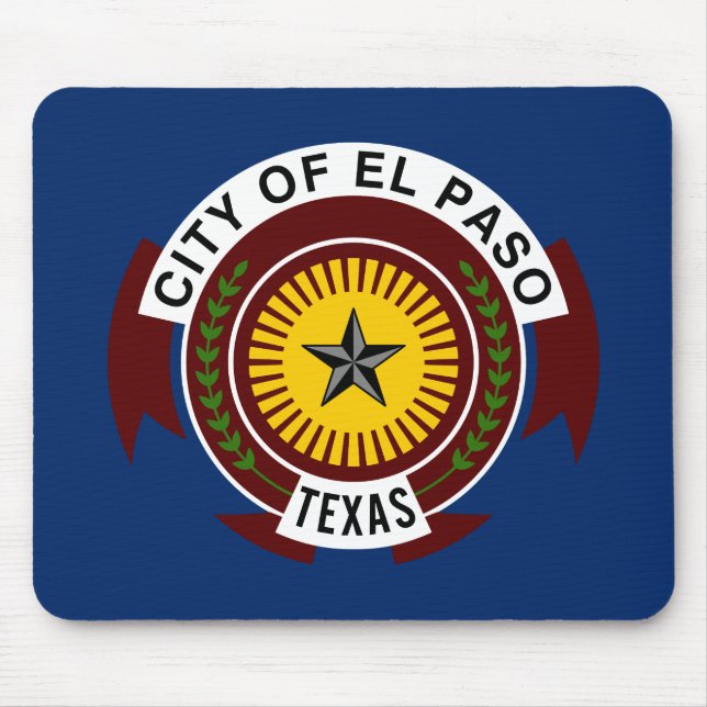 Flagga El Paso, Texas Mouse Pad Musmatta (Framsidan)
