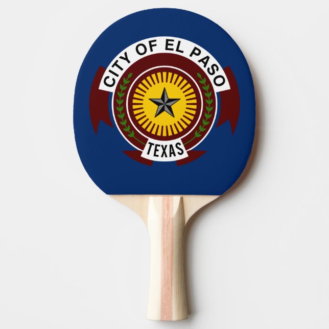 Flagga El Paso, Texas Ping Pong Paddle Pingisracket (Framsidan)