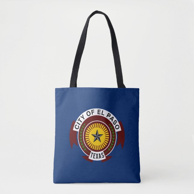 Flagga El Paso, Texas Tote Bag Tygkasse (Framsida)