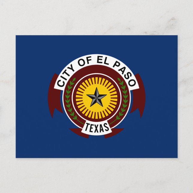 Flagga El Paso (Texas) Vykort (Framsida)