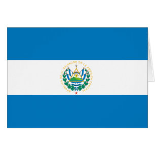 Flagga El Salvador Hälsningskort
