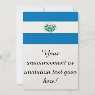 Flagga El Salvador Inbjudningar