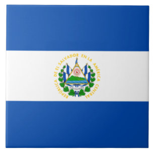 Flagga El Salvador Kakelplatta