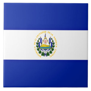 Flagga El Salvador Kakelplatta