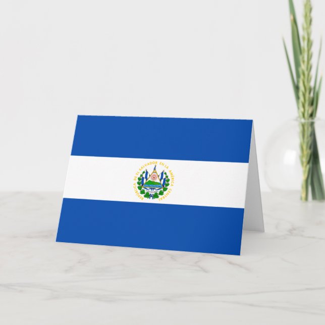 Flagga El Salvador Kort (Framsida)