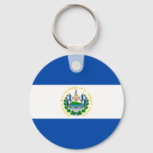 Flagga El Salvador Nyckelring