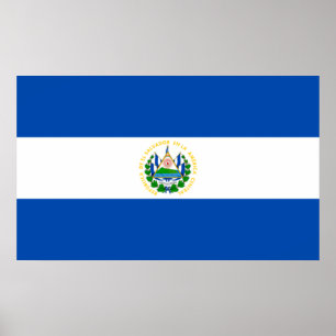 Flagga El Salvador Poster