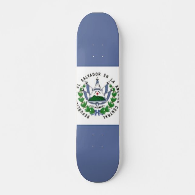 Flagga El Salvador Skateboard (Framsida)