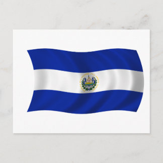 Flagga El Salvador Vykort