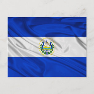 Flagga El Salvador Vykort
