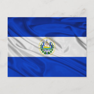 Flagga El Salvador Vykort