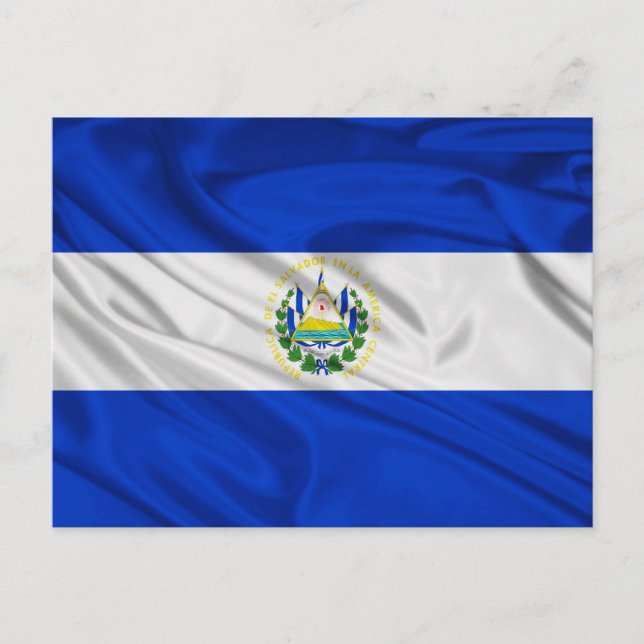 Flagga El Salvador Vykort (Framsida)