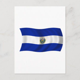 Flagga El Salvador Vykort