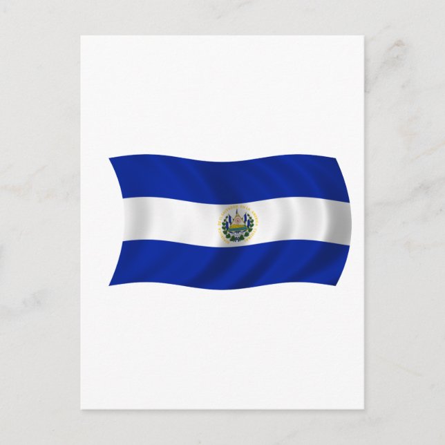 Flagga El Salvador Vykort (Framsida)
