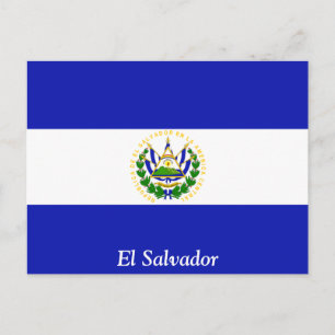 Flagga El Salvador. Vykort