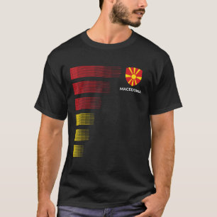 Flagga Emblem Patriotic Makedonien T Shirt