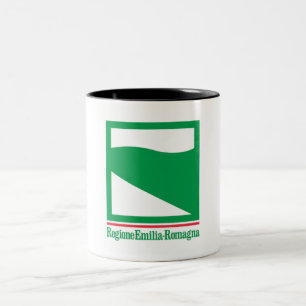 Flagga Emilia-Romagna (Italien) Två-Tonad Mugg