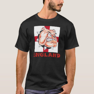 Flagga ENGLAND för engelsk bulldogg och för St Tee Shirt
