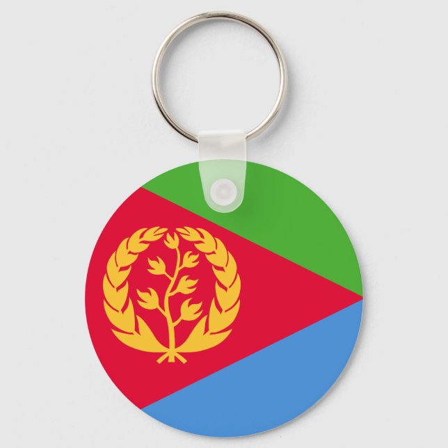 Flagga Eritrea Nyckelring (Framsida)