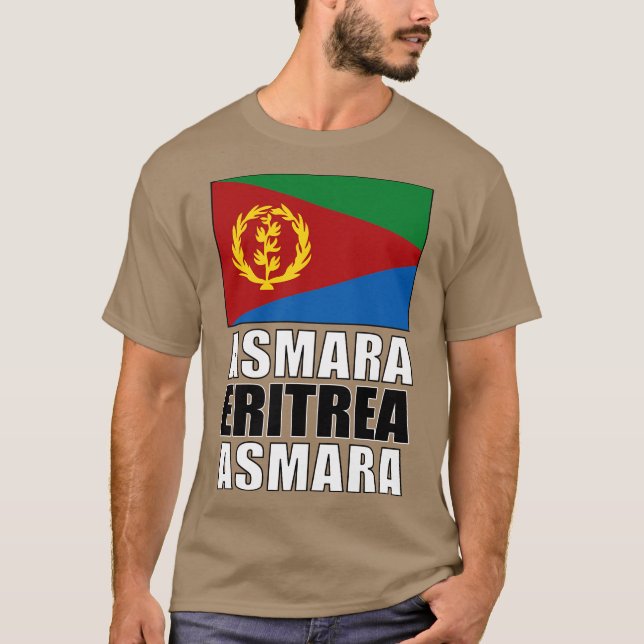 Flagga Eritrea T Shirt (Framsida)