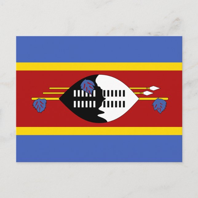 Flagga Eswatini Vykort (Framsida)