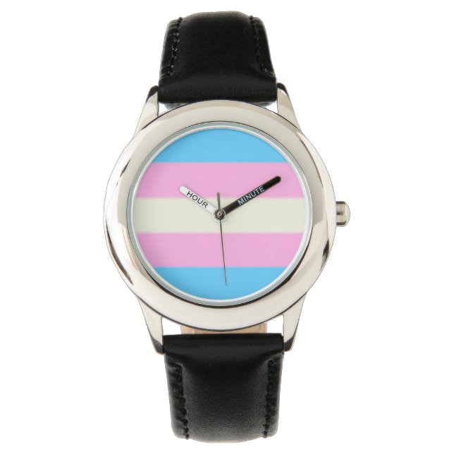 Flagga Falln Transgender Pride Armbandsur (Framsida)
