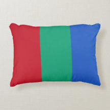 Flagga Färg för blå officiell, röd Grönt