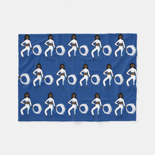 Flagga / Färg Guard Fleece Blanket Blue White (Framsidan (Horisontell))