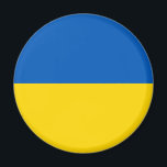 Flagga Färg Magnet<br><div class="desc">Ukraina flagga färg blå och gult.</div>