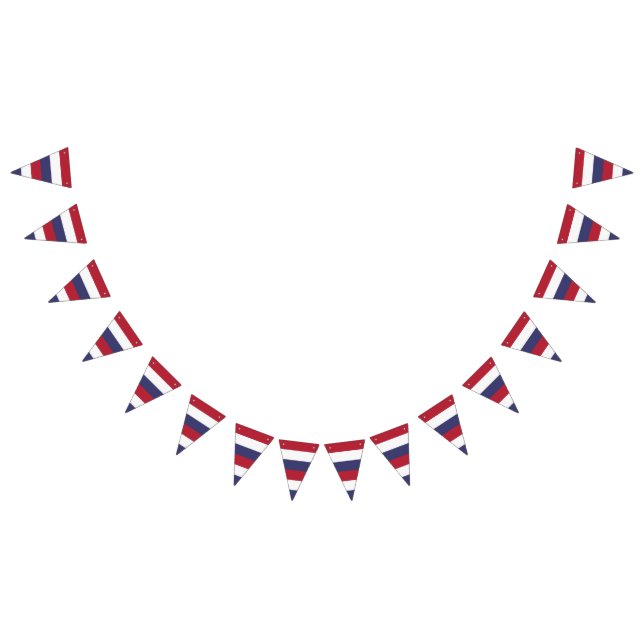 FLAGGA FÄRG RAND - RÖTT VITT BLÅTT (Alla)