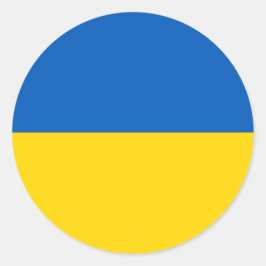 Flagga Färg Runt Klistermärke