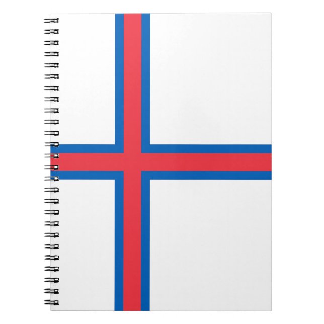 Flagga Färöarna Anteckningsbok (Framsidan)