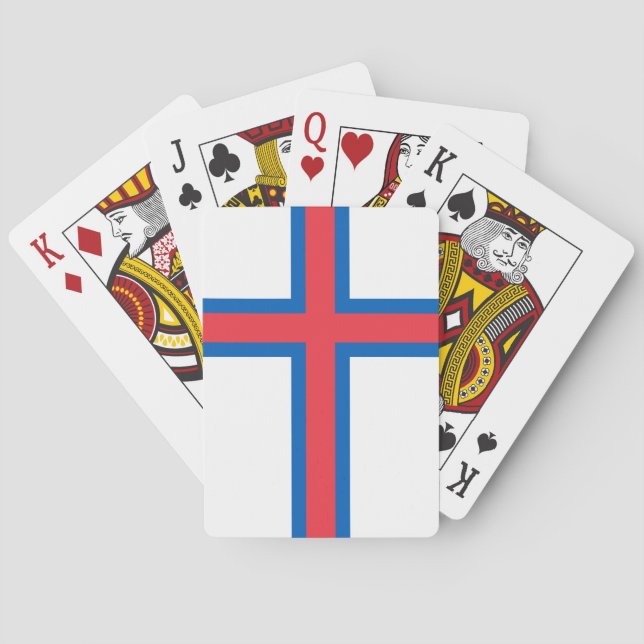 Flagga Färöarna Casinokort (Baksidan)