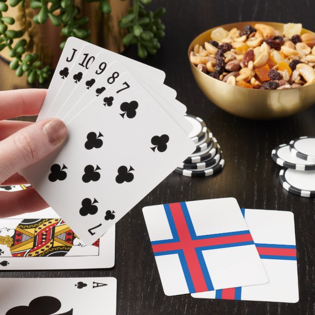 Flagga Färöarna Casinokort (På plats)