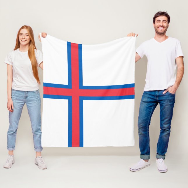 Flagga Färöarna Fleecefilt (På plats)