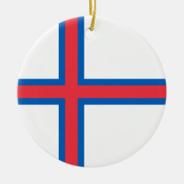 Flagga Färöarna Julgransprydnad Keramik