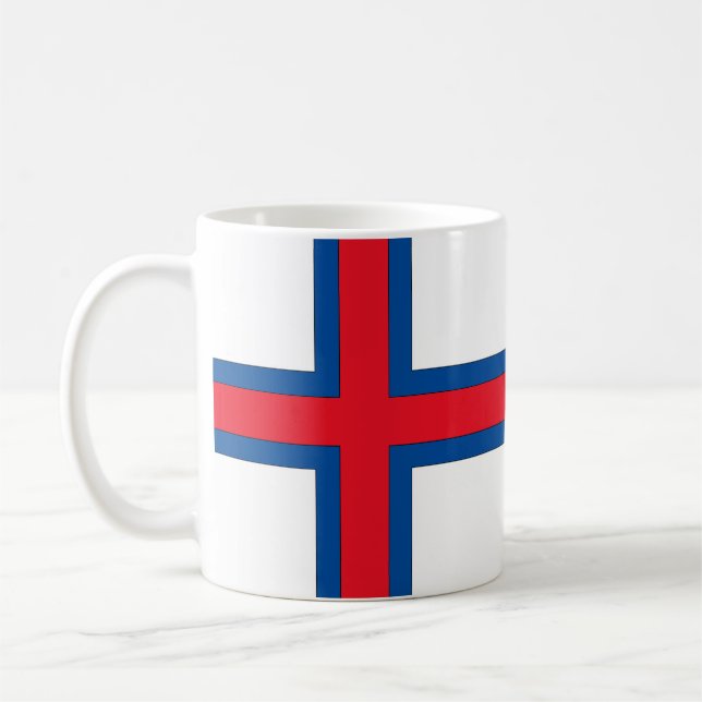 Flagga Färöarna Kaffemugg (Vänster)