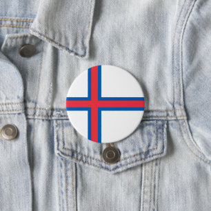 Flagga Färöarna Knapp