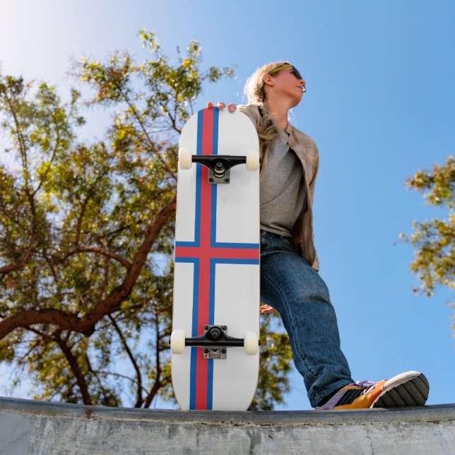 Flagga Färöarna Mini Skateboard Bräda 18,5 Cm (Utomhus 1)