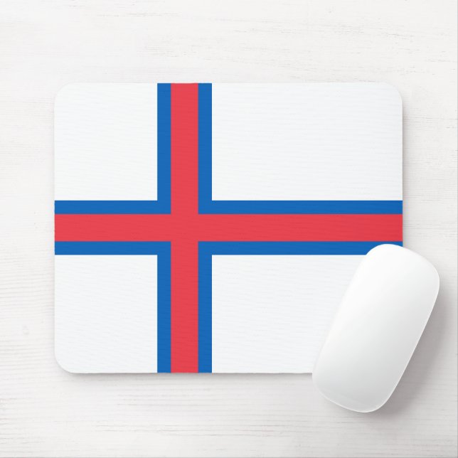 Flagga Färöarna Musmatta (Med mus)