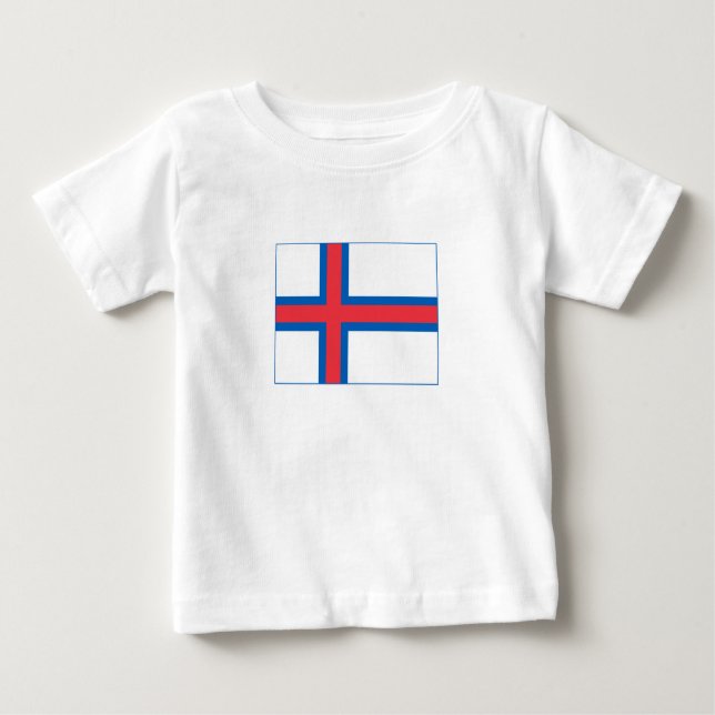 Flagga Färöarna T Shirt (Framsida)