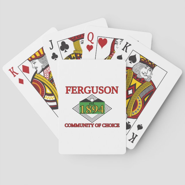 Flagga Ferguson, Missouri Casinokort (Baksidan)