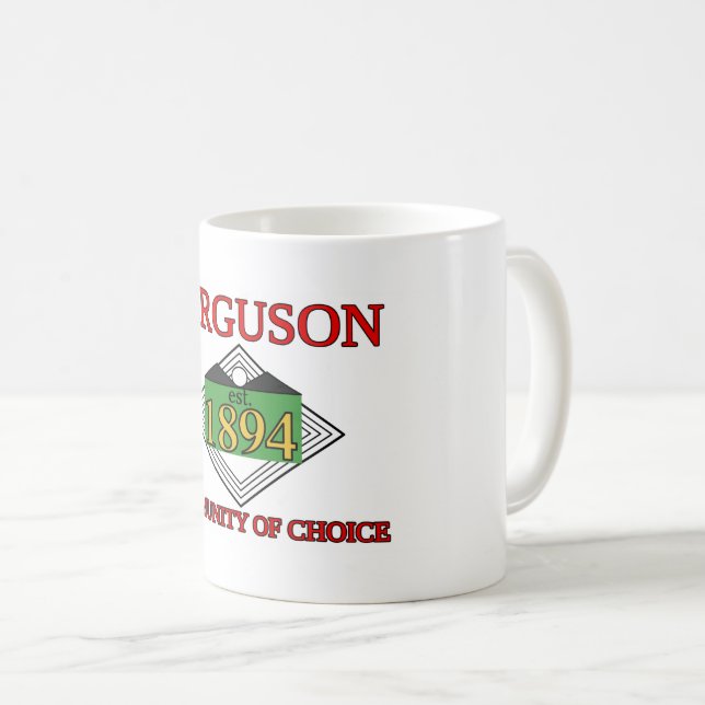 Flagga Ferguson, Missouri Kaffemugg (Framsida höger)