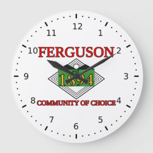 Flagga Ferguson, Missouri Stor Klocka