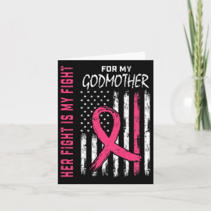Flagga "Figh Figh" för Godmor Breast Cancer Awaren Kort