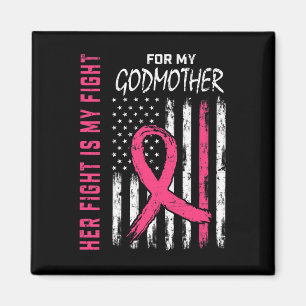 Flagga "Figh Figh" för Godmor Breast Cancer Awaren Magnet