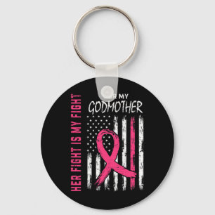 Flagga "Figh Figh" för Godmor Breast Cancer Awaren Nyckelring