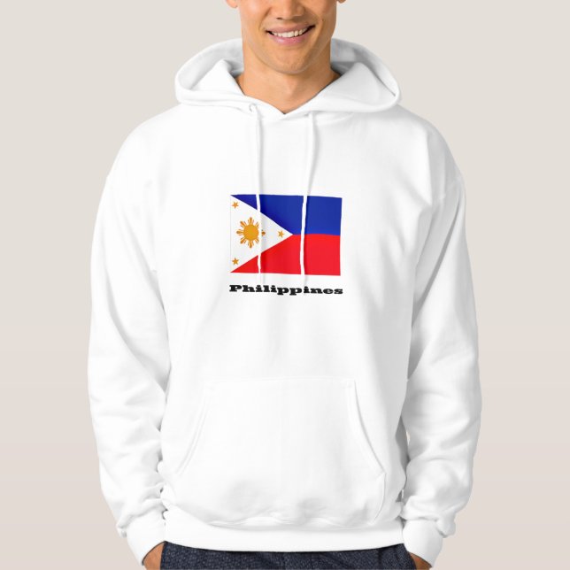 Flagga Filippinerna Hoodie (Framsida)