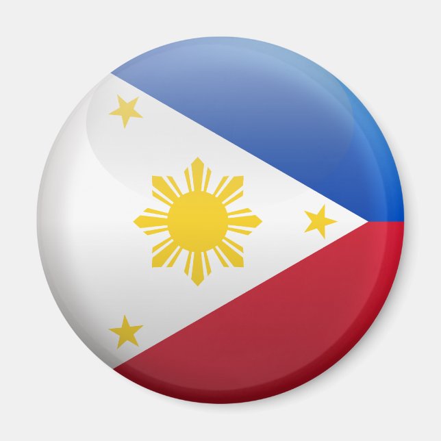 Flagga Filippinerna Magnet (Framsidan)